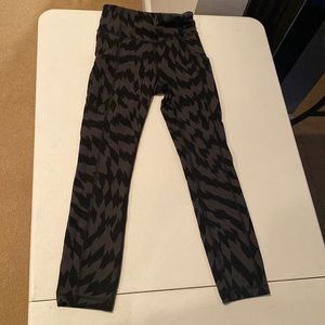 Lululemon leggings- Size 2 (Black and Grey pattern)